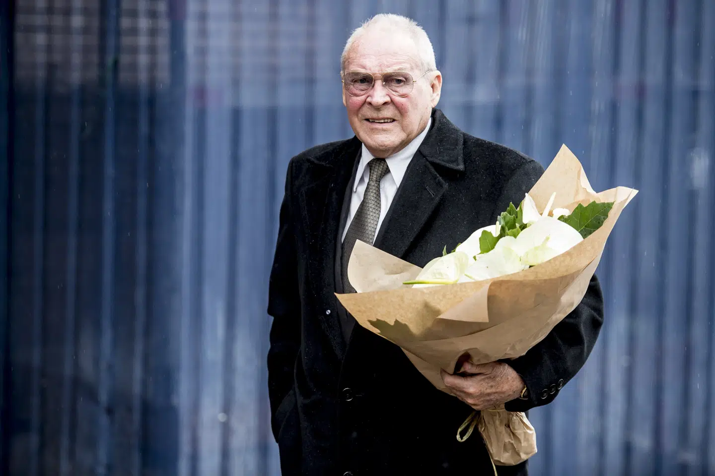 Klaus Pagh er tirsdag morgen sovet stille ind. Han blev 85 år. På billedet ses han i september 2017 til Peter Zobels bisættelse i Sankt Pauls Kirke i København. (Arkivfoto) Mads Claus Rasmussen/Ritzau Scanpix