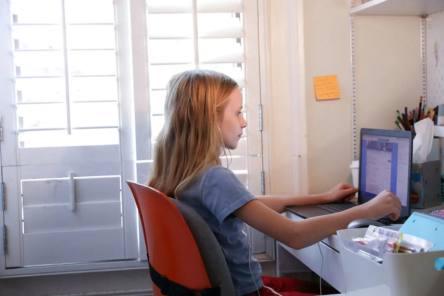 (ARKIV) Tusindvis af danske folkeskoleelever skal igen forberede sig på hjemmeundervisning. (Foto: CAITLIN OCHS/Ritzau Scanpix)