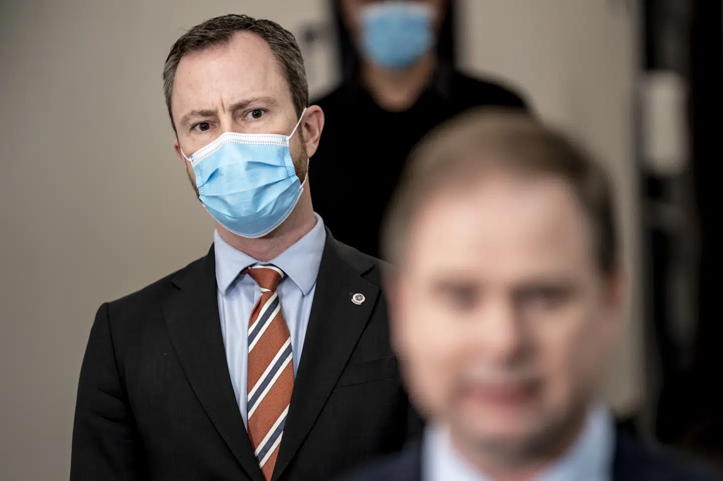 Jakob Ellemann-Jensen (V) vil have private aktører i sving for at få ventetider på corona-tests ned. Mads Claus Rasmussen/Ritzau Scanpix