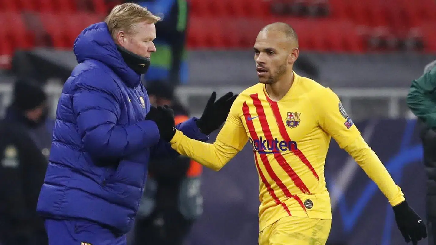 Martin Braithwaite har scoret i Barcelonas to seneste Champions League-kampe.