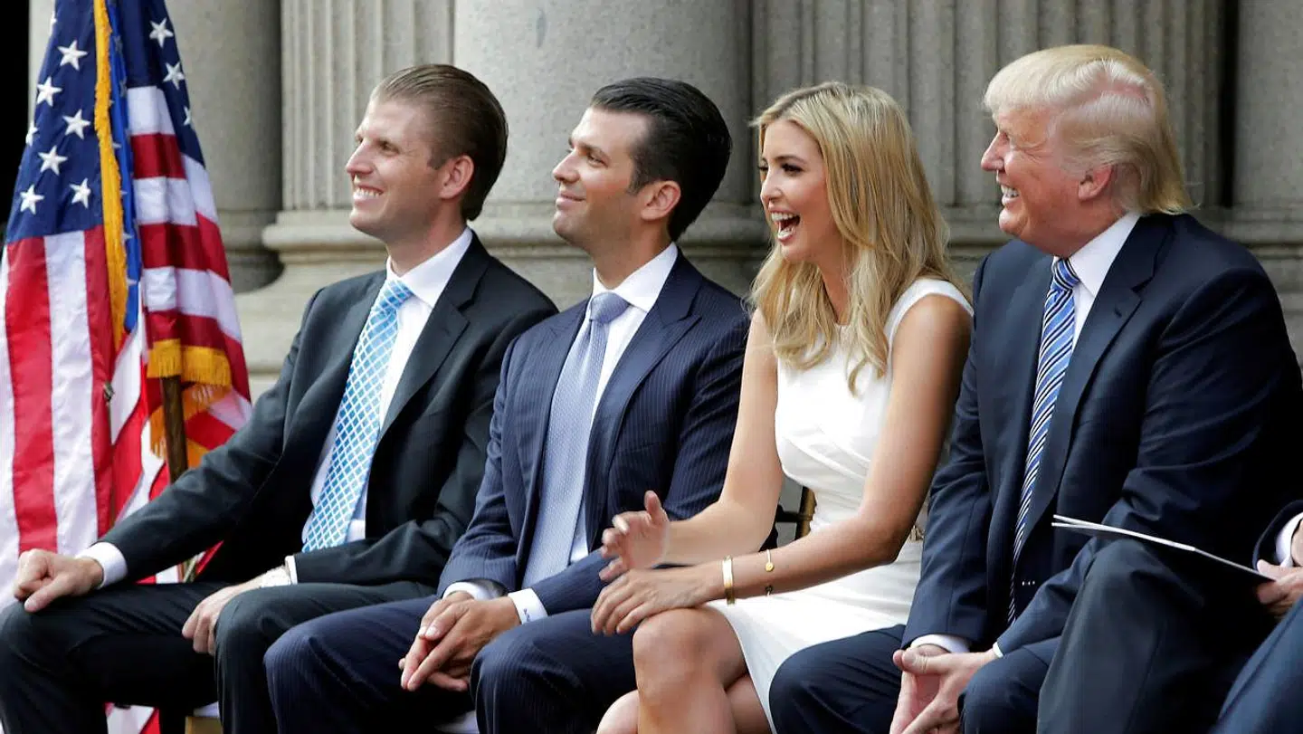 Trump har angiveligt undersøgt muligheden for at benåde sine egne børn, skriver avisen The New York Times. (Arkivfoto)