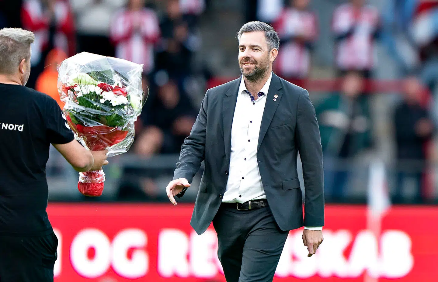 Aab's sportschef Inge André Olsen i 3F Superliga mesterskabskampen mellem Aab og FC København på Aalborg Portland Park, torsdag den 23. juli 2020.