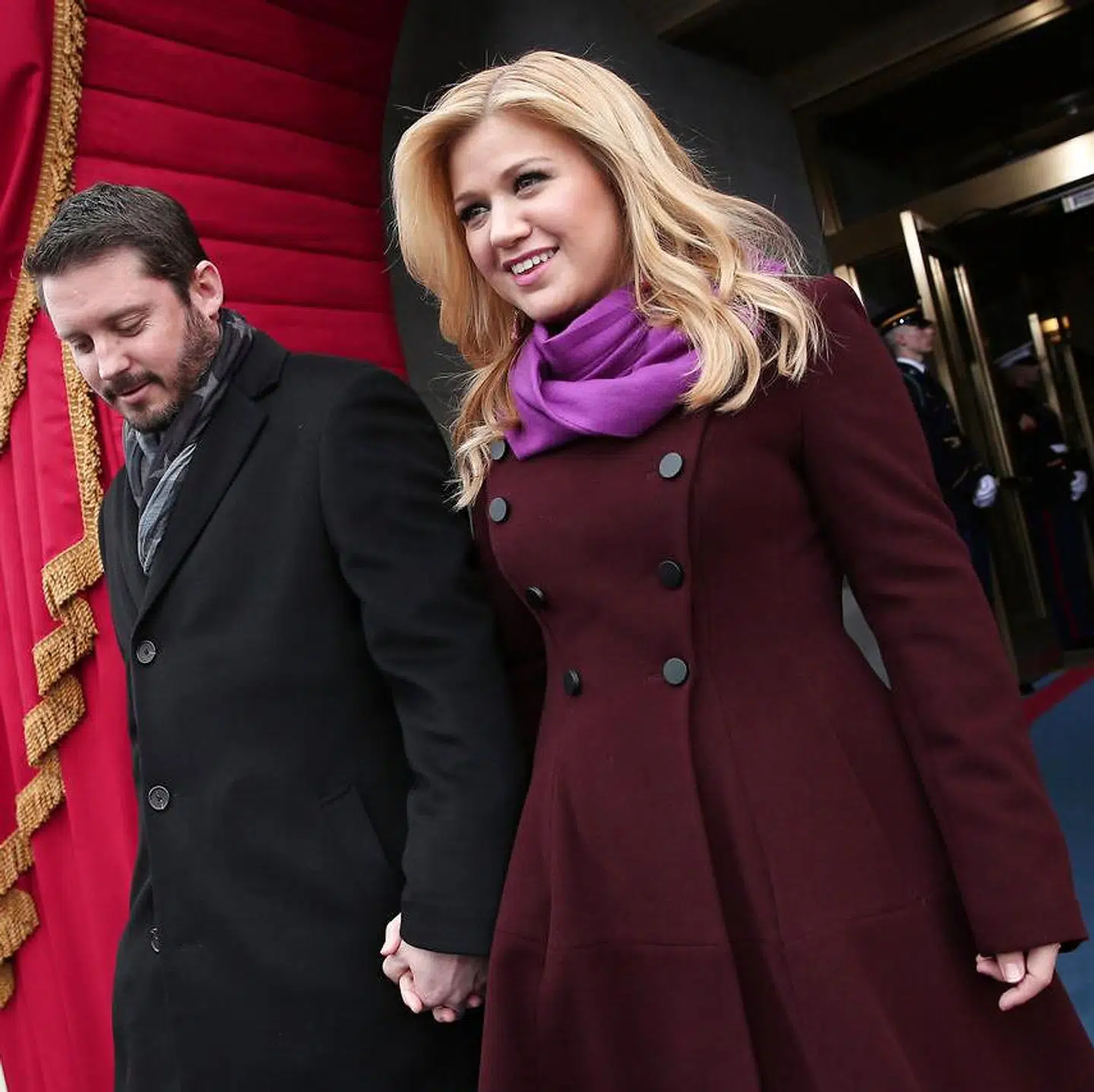 Kelly Clarkson og Brandon Blackstock her fotograferet i janua 2013 – omtrent ni måneder senere blev de gift.