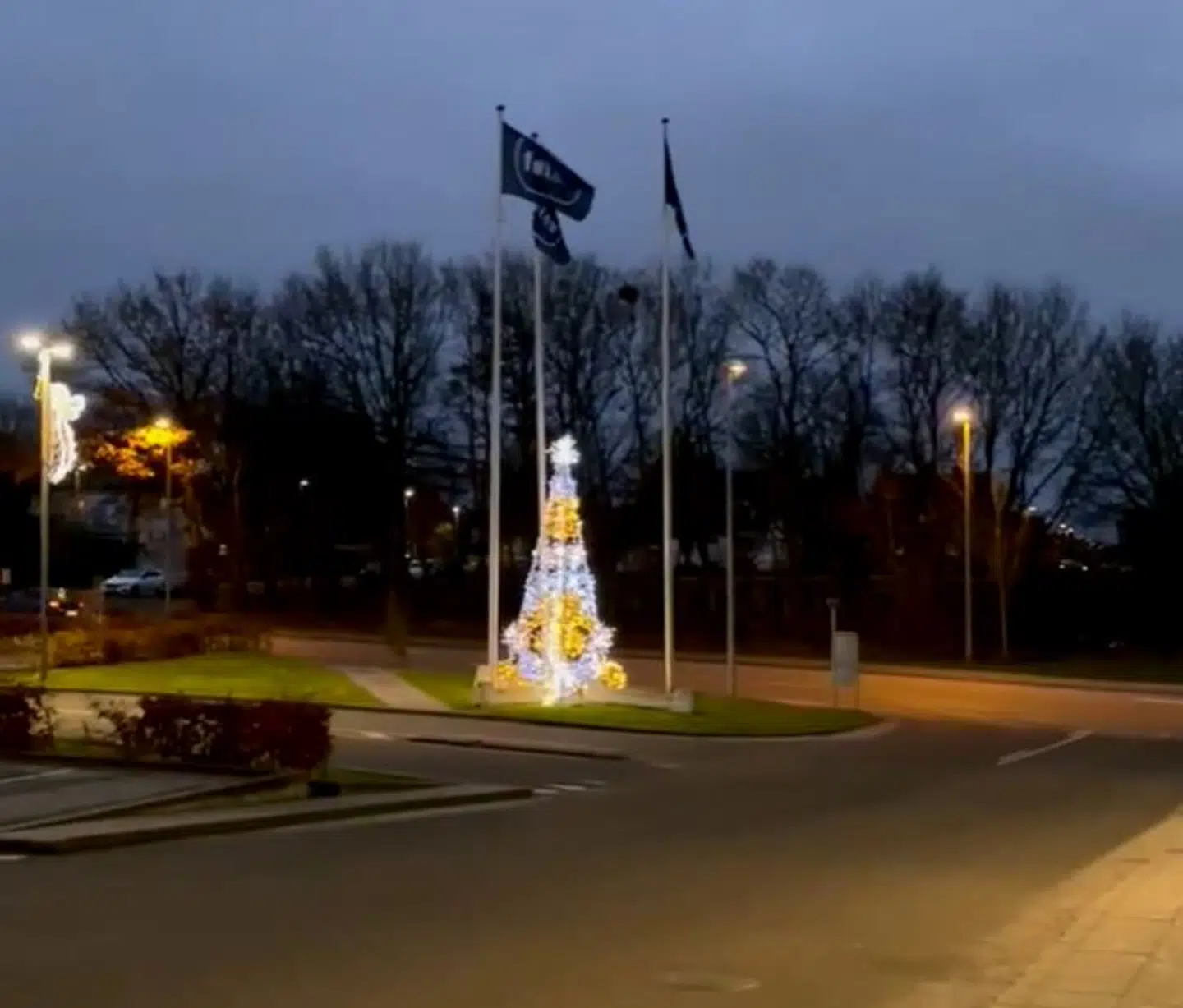 Sådan ser træet ud, der står på Bispetorv.