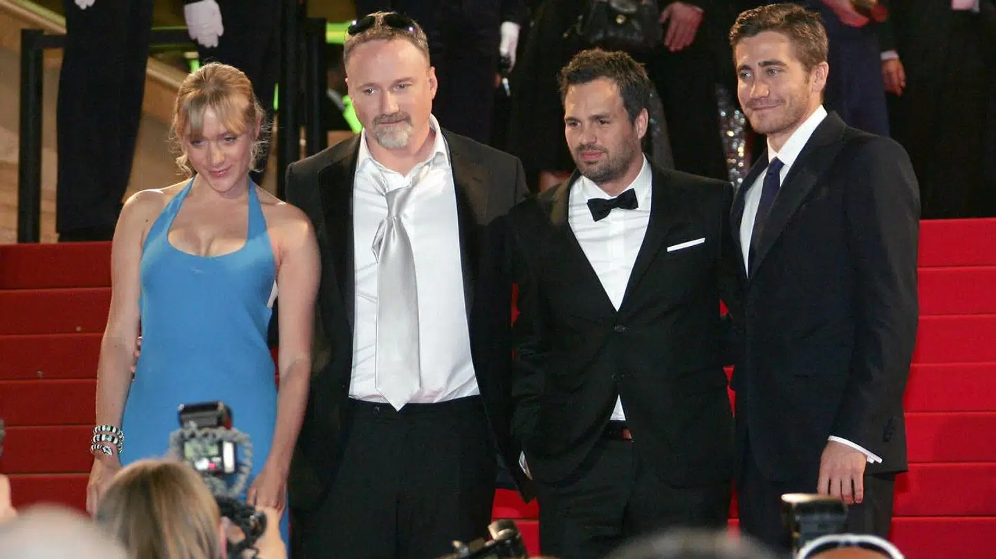 David Ficher, Mark Ruffalo og Jake Gyllenhaal ses her med skuespillerinden Chloe Sevigny i forbindelse med filmen 'Zodiac'.
