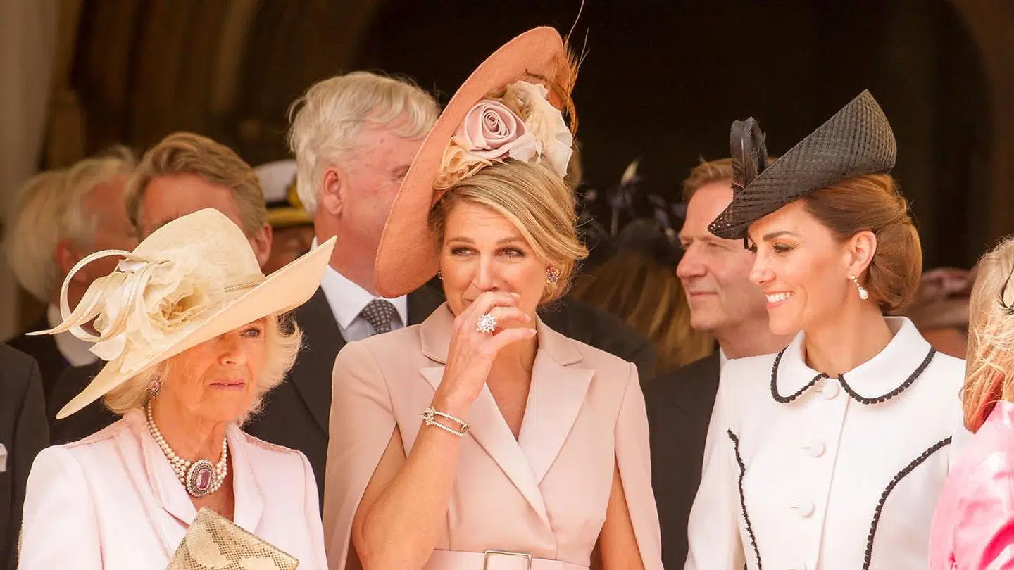 Det vides endnu ikke, om hertuginde Camilla en dag bliver dronning. Men hun er i hvert fald vant til at omgås dronninger. Her ses hun med den hollandske dronning Maxima.