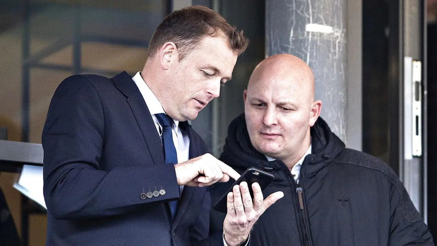 AGF's direktør, Jacob Nielsen (tv.), og Peter Christiansen (th.).