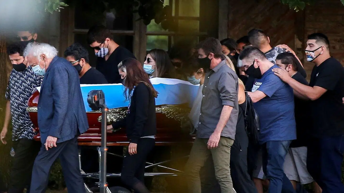 Diego Maradona blev begravet torsdag i Argentina.
