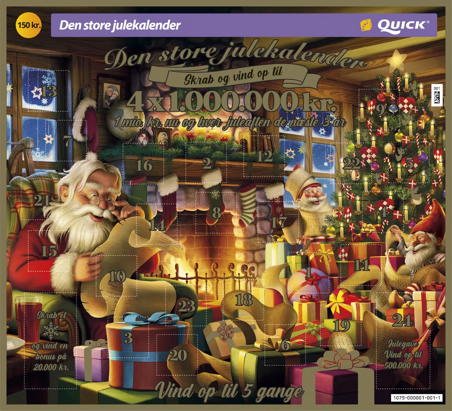 Den nye skrabekalender ser sådan ud.