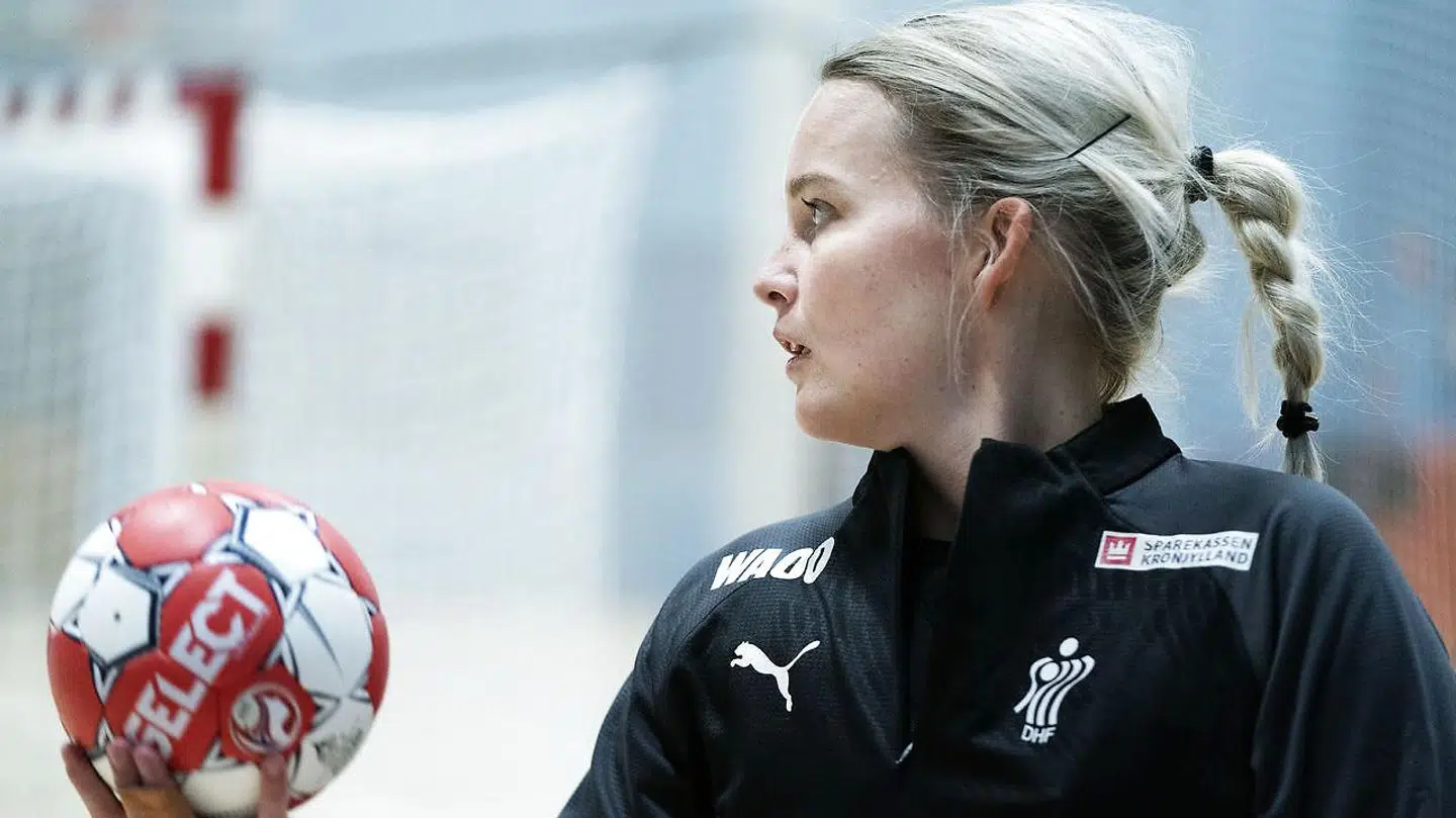 Sandra Toft under samlingen inden VM.