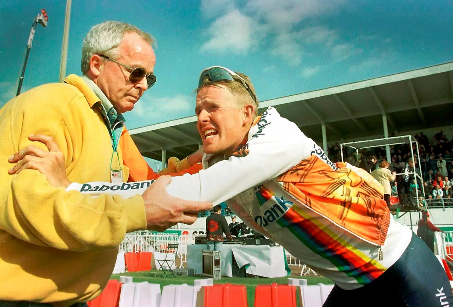 ROLF OG HANS FAR JENS PÅ VELODROMEN I ROUBAIX