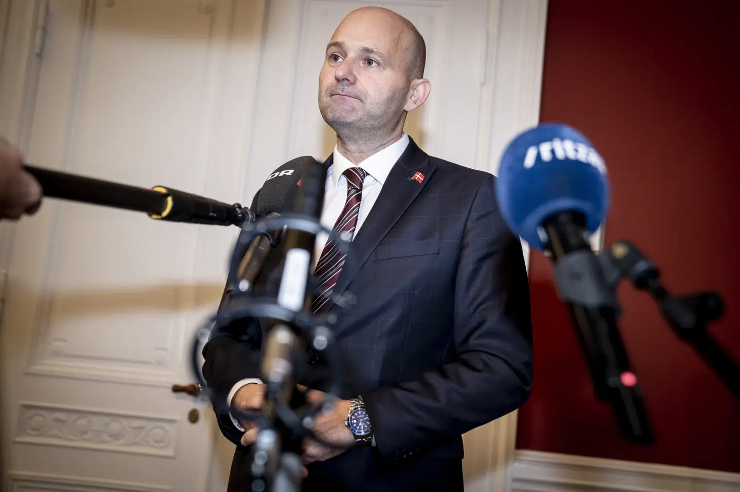 Søren Pape Poulsen og De Konservative vil sænke skatten og skære i ydelser med finanslovsforslag. Mads Claus Rasmussen/Ritzau Scanpix
