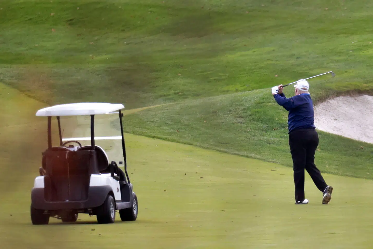 Donald Trump har gentagne gange været ude og spille golf efter valget for snart tre uger siden.