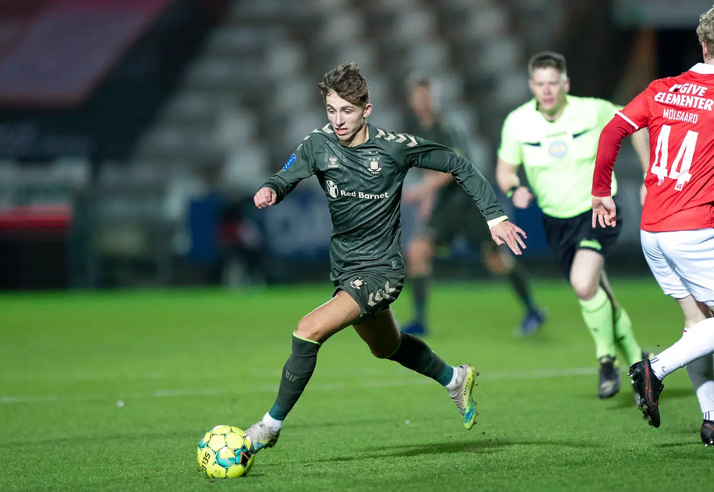 Jesper Lindstrøm (Brøndby - 18) Superliga Fodbold Vejle Boldklub mod Brøndby IF. Søndag den 22 november 2020 på Vejle Stadion.. (Foto: Claus Fisker/Ritzau Scanpix)