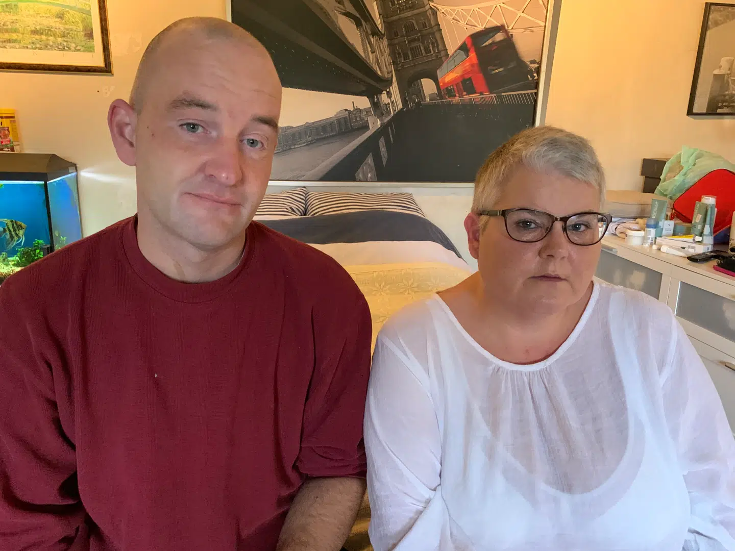 Her ses Carina og Martin Backer, da B.T. besøger dem i deres hus i Hyllinge tæt på Næstved på det sydlige Sjælland. Foto: Thomas Nørmark Krog