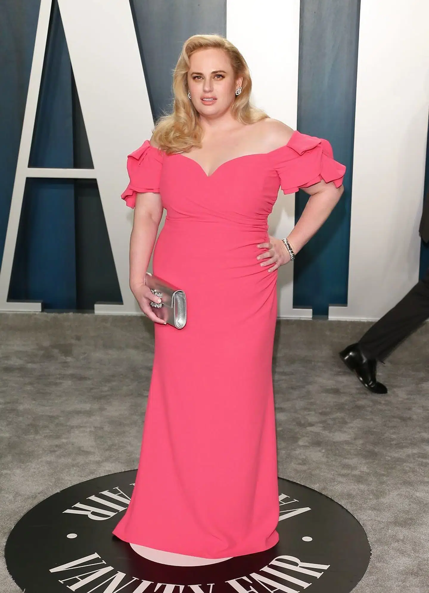 Australske Rebel Wilson til Oscarfest i februar 2020. Foto Jean-Baptiste Lacroix / AFP