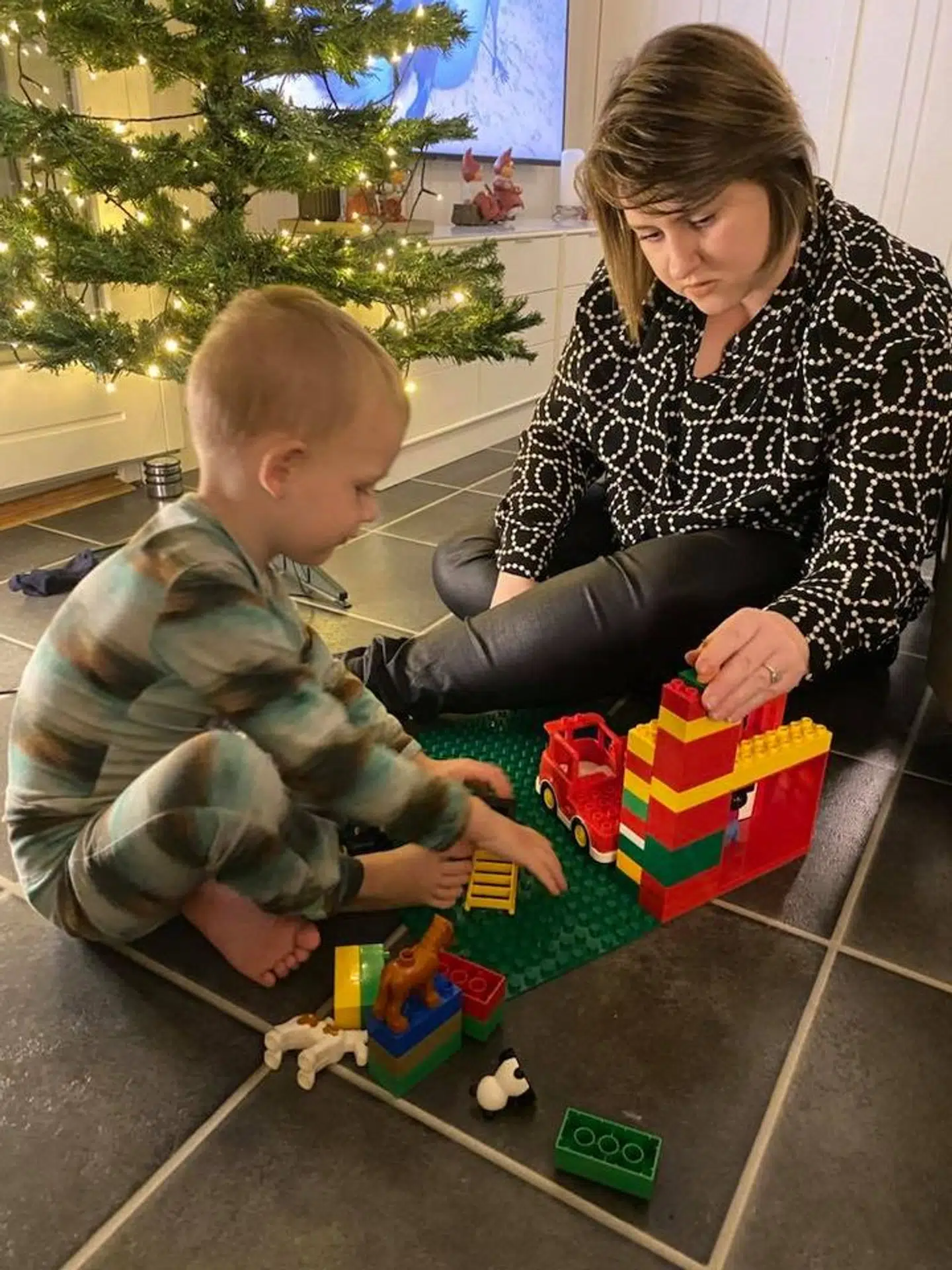 Det blev over to ugers mareridt, da Josefine Lensvolds søn fik skoldkopper som 1-årig. Privatfoto.