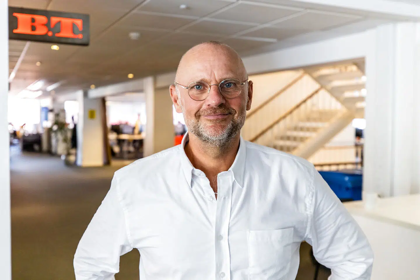 Portræt billeder af Henrik Qvortrup på BT redaktionen. August 2020
