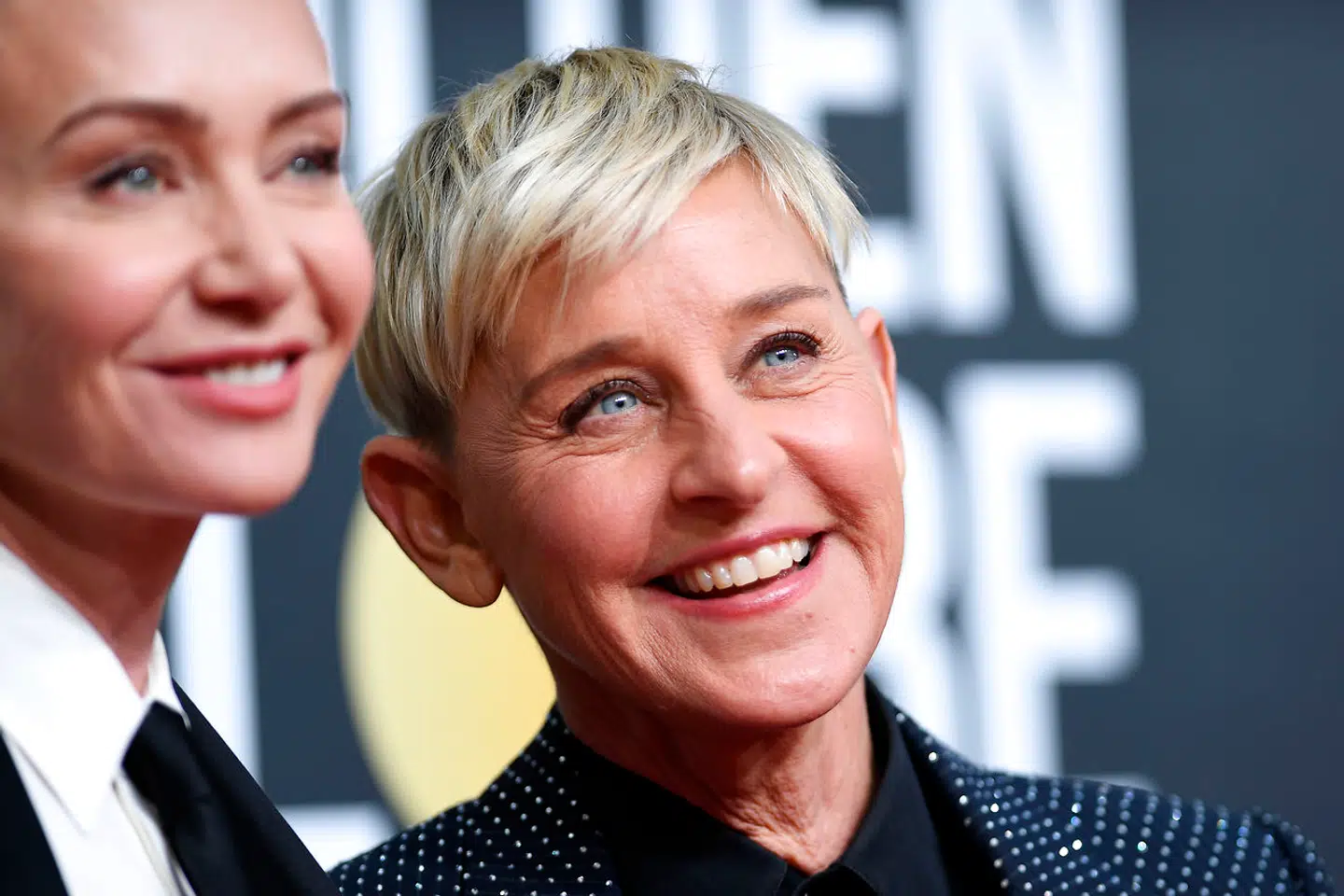 US actress Portia de Rossi (L) and US comedian Ellen DeGeneres arrives for the 77th annual Golden Globe Awards on January 5, 2020, at The Beverly Hilton hotel in Beverly Hills, California. VALERIE MACON / AFP