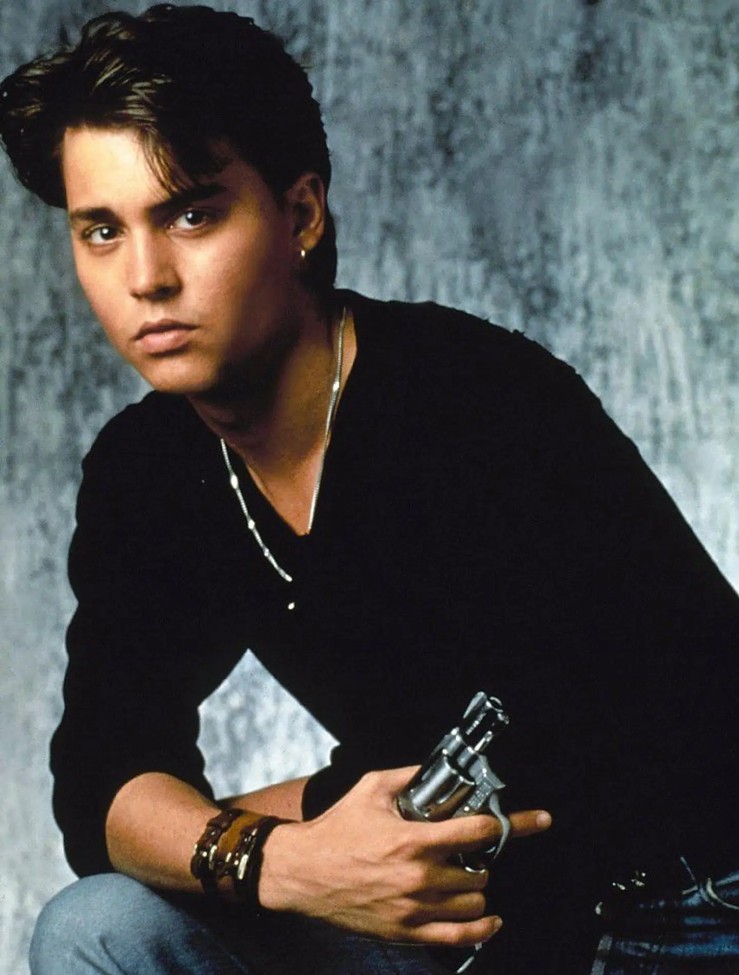 Ung og smuk: Johnny Depp her fotograferet i 1987 i forbindelse med premieren på '21 Jump Street'.