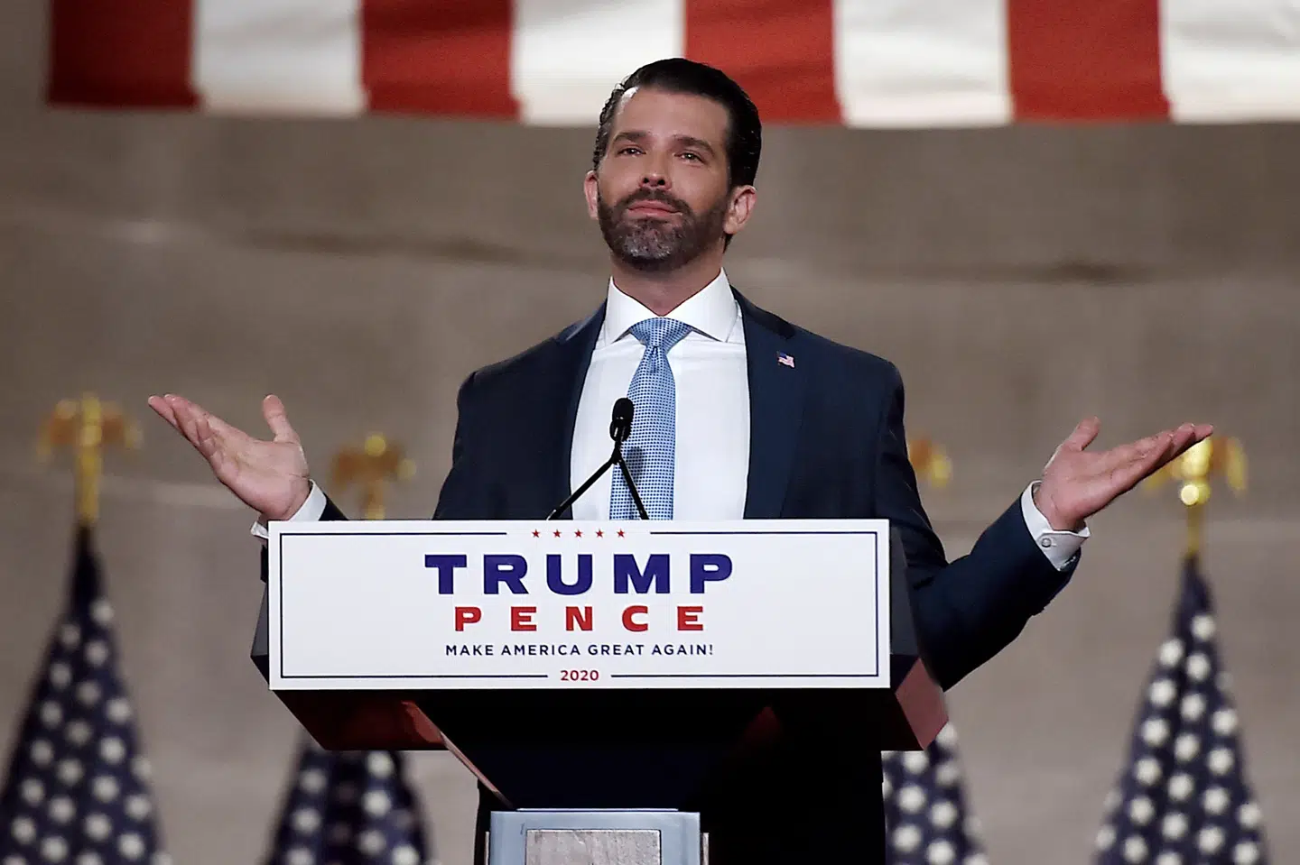 Den 42-årige Donald Trump Jr. er testet positiv for covid-19, men har ingen symptomer på at være syg, oplyser hans talsmand. (Arkivfoto). Olivier Douliery/Ritzau Scanpix