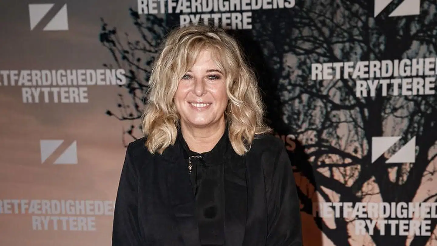 Paprika Steen til gallapremieren på komedien "Retfærdighedens ryttere" i Imperial i København onsdag den 18. november 2020.