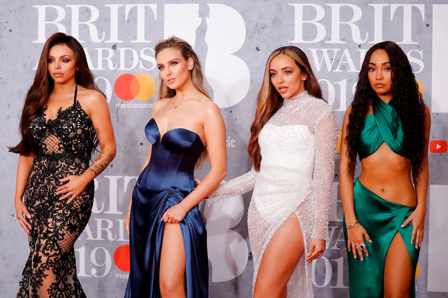 Jesy Nelson ses her med de øvrige medlemmet af pigebandet Little Mix – Perrie Edwards, Jade Thirlwall og Leigh-Anne Pinnock.