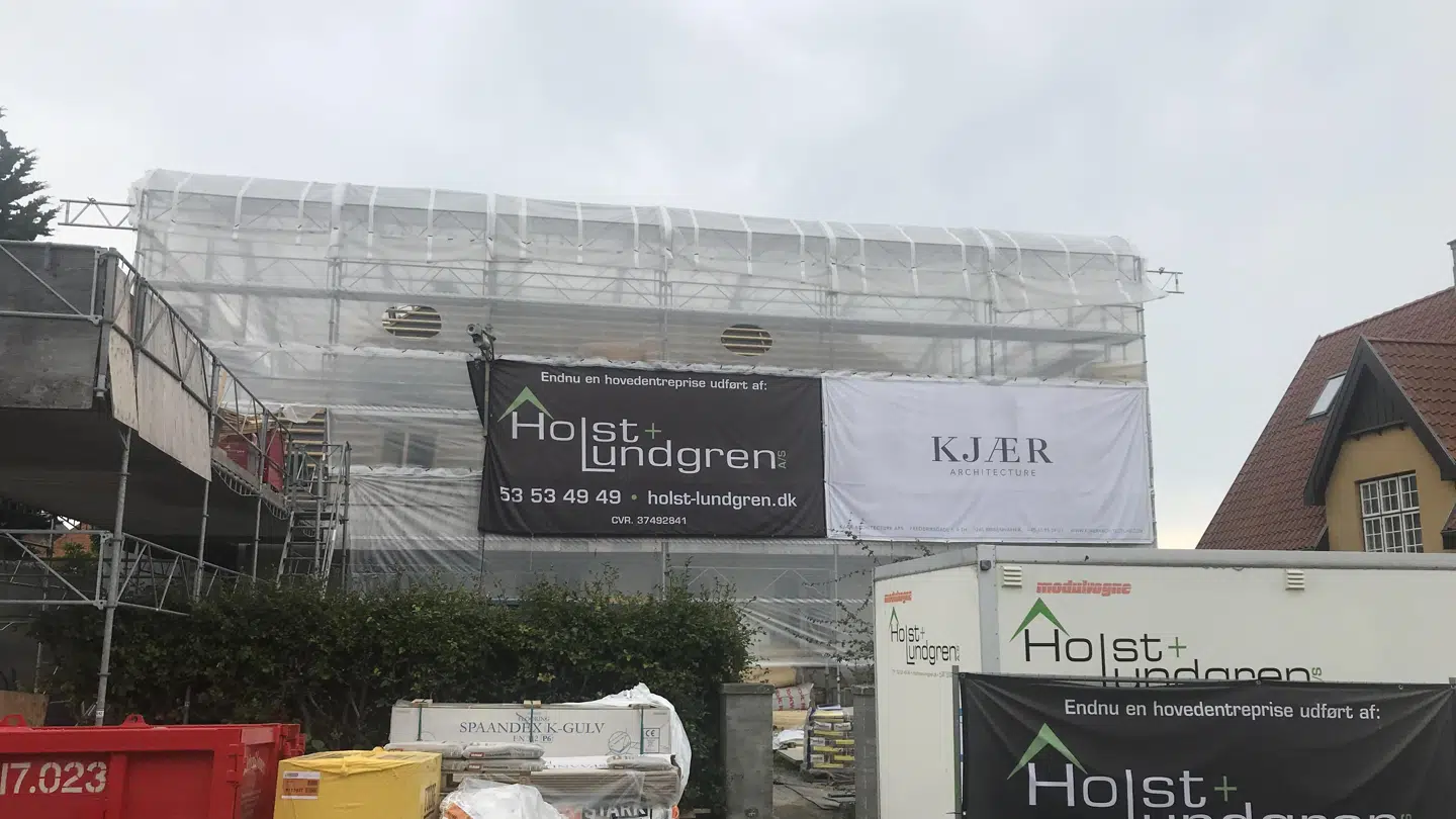 Simon Aggesens hus er nu under totalrenovering.