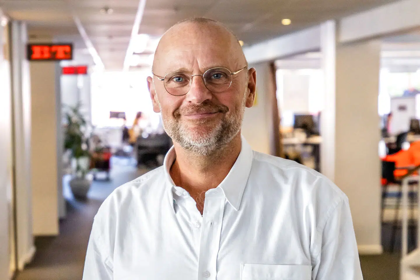 Portræt billeder af Henrik Qvortrup på BT redaktionen. August 2020
