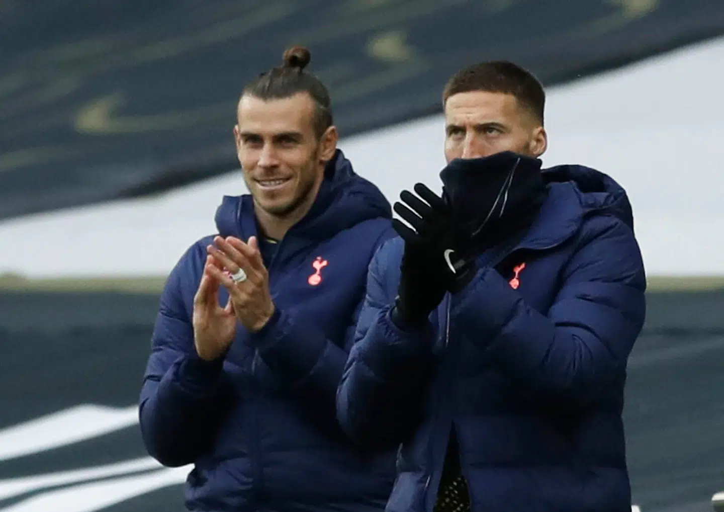 Gareth Bale (tv.) og Matt Doherty (th.) er holdkammerater i Tottenham.