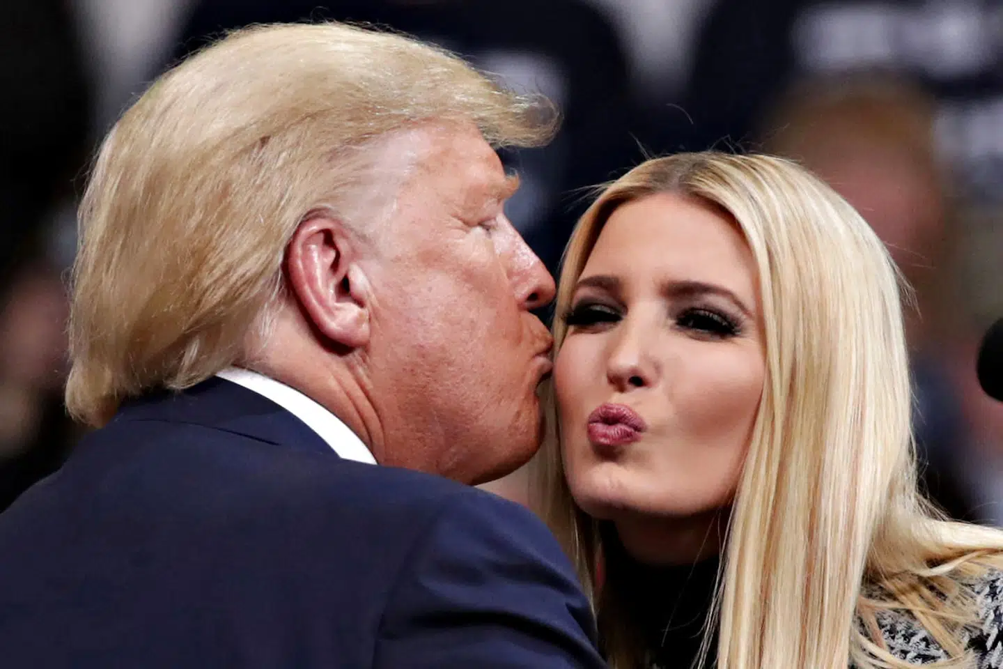 ARKIVFOTO af Donald Trump og Ivanka Trump.