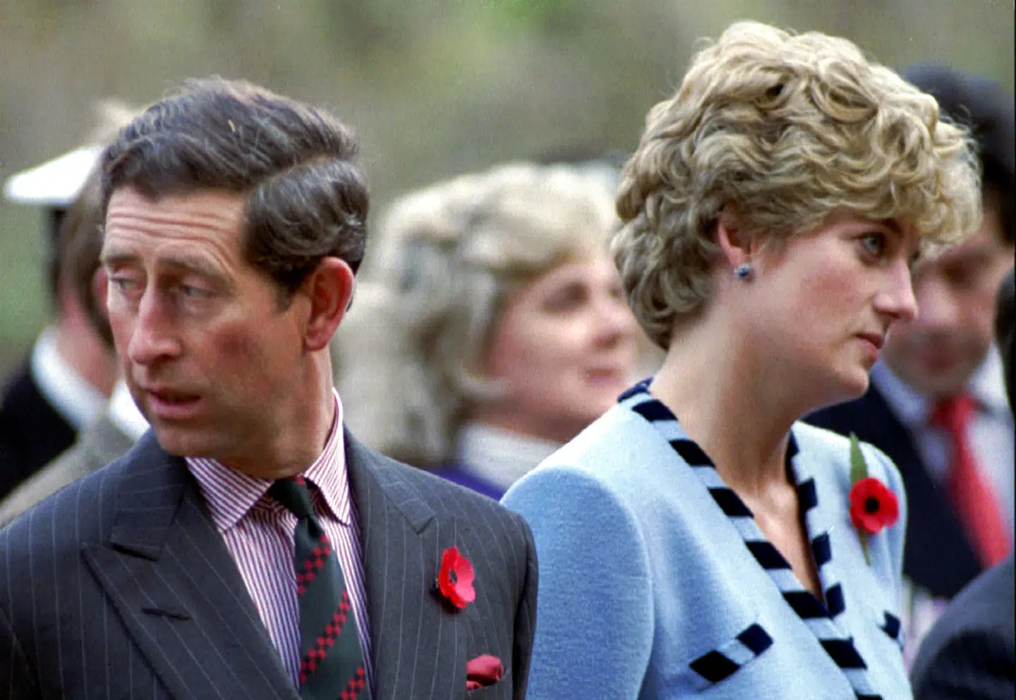 Prinsesse Diana and Prins Charles mens de stadig var gift. Parret og deres turbulente forhold er omdrejningspunktet for fjerde sæson af Net-flix serien 'The Crown'.