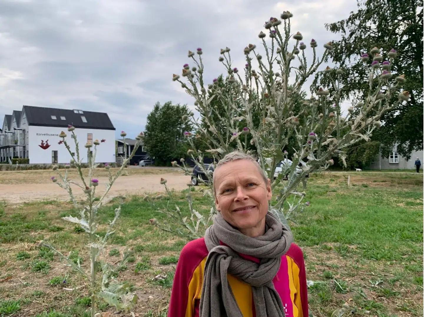 Lotte Holck i sommer, efter hun fik konstateret kræft igen og var startet i behandling med kemoterapi igen. (Privatfoto)