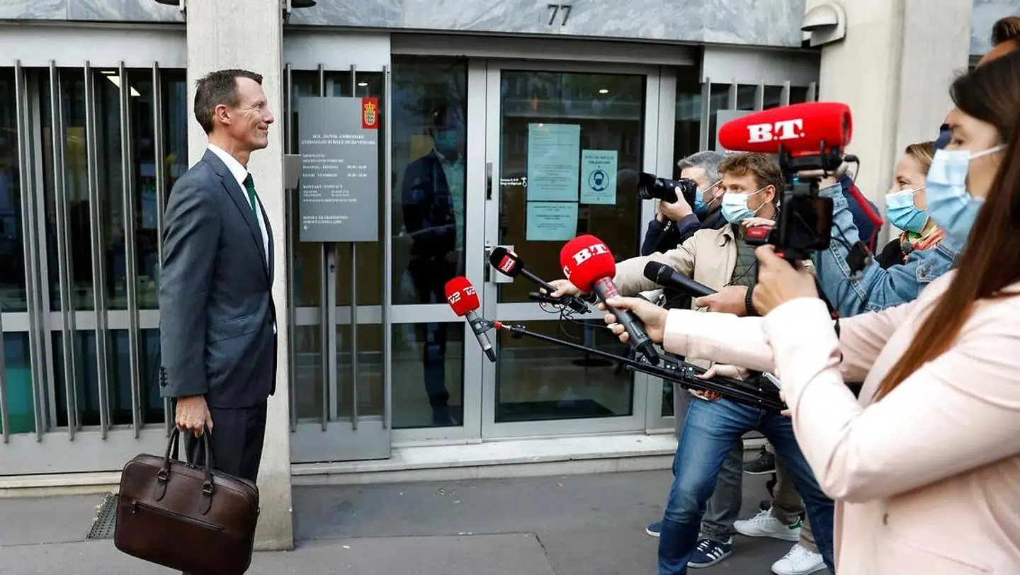 Prins Joachim ses her på sin første arbejdsdag.