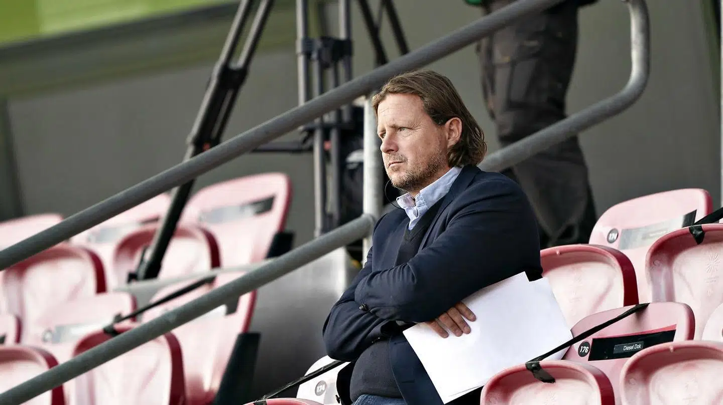 Tidl. ACH-tæner Bo Henriksen ser på i 3F Superliga kampen FC Midtjylland mod Lyngby Boldklub på MCH Arena i Herning, lørdag den 19. september 2020.. (Foto: Henning Bagger/Ritzau Scanpix)