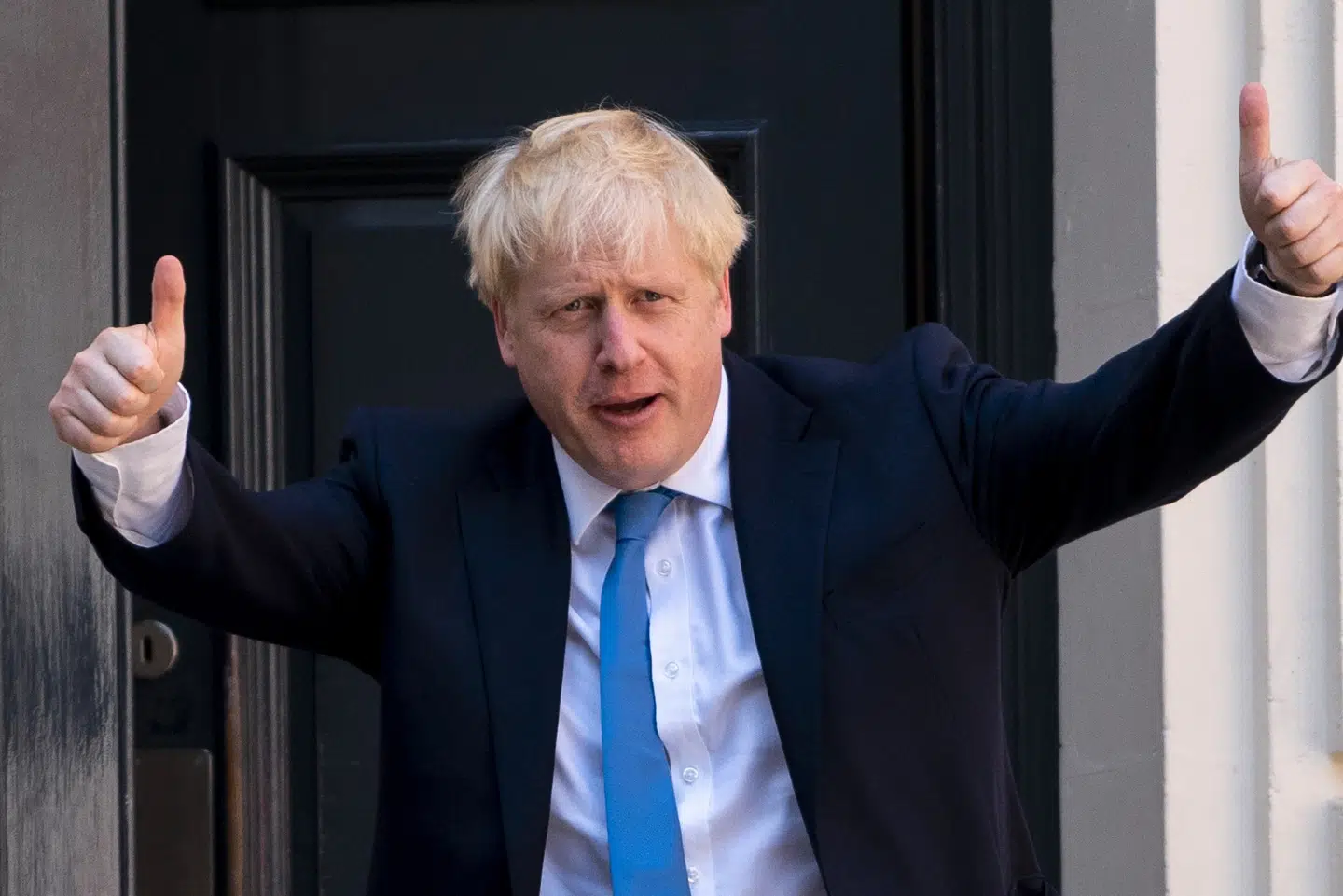 Premierminister Boris Johnson vil ifølge avisen Financial Times i næste uge annoncere et forbud mod salg af nye benzin- og dieselbiler i Storbritannien i 2030. (Arkivfoto) Niklas Halle''n/Ritzau Scanpix