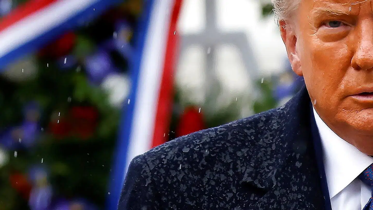 Det er første gang Trump viser sig for offentligheden siden torsdag i sidste uge.