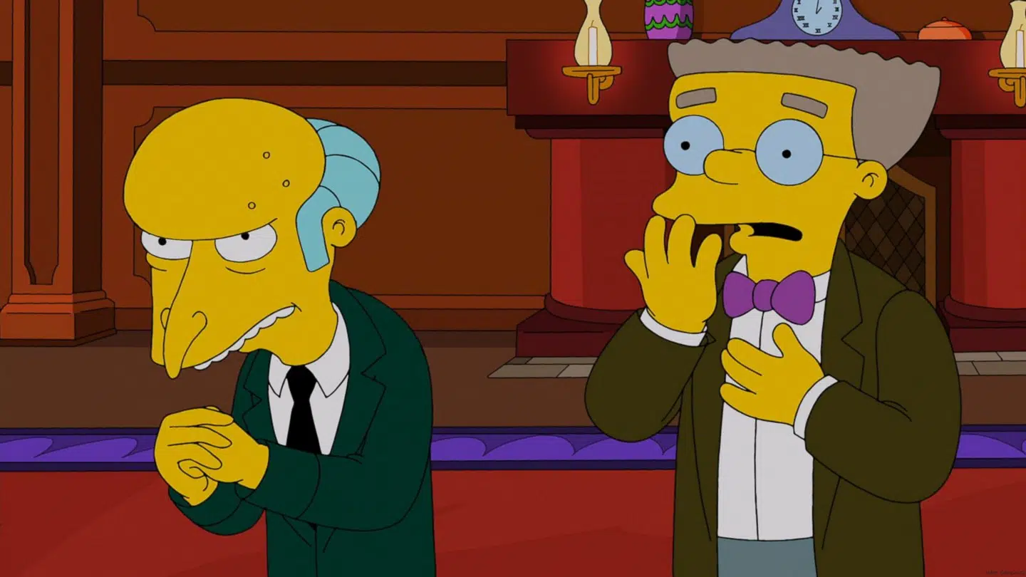 Mister Burns og hans højre hånd, Smithers får begge stemmer af Harry Shearer. Shearer lægger i alt stemme til ti af de tegnede Simposons-figurer.