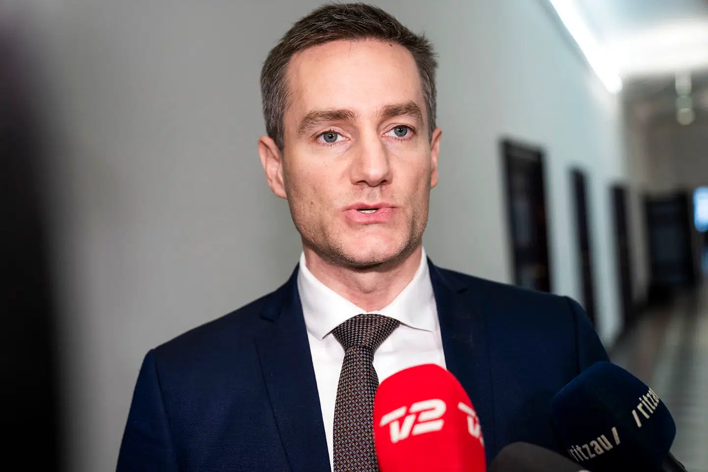 Rasmus Jarlov (K) ankommer til Sættemøde om regeringens udspil til en udligningsreform i Finansministeriet i København, fredag den 31. januar 2020. Liberal Alliance kunne onsdag notere sig, at partiet ikke længere bliver inviteret til forhandlinger om kommunal udligning. LA og Konservative frygter rævekage. Det skriver Ritzau, onsdag den 12. februar 2020.. (Foto: Martin Sylvest/Ritzau Scanpix)