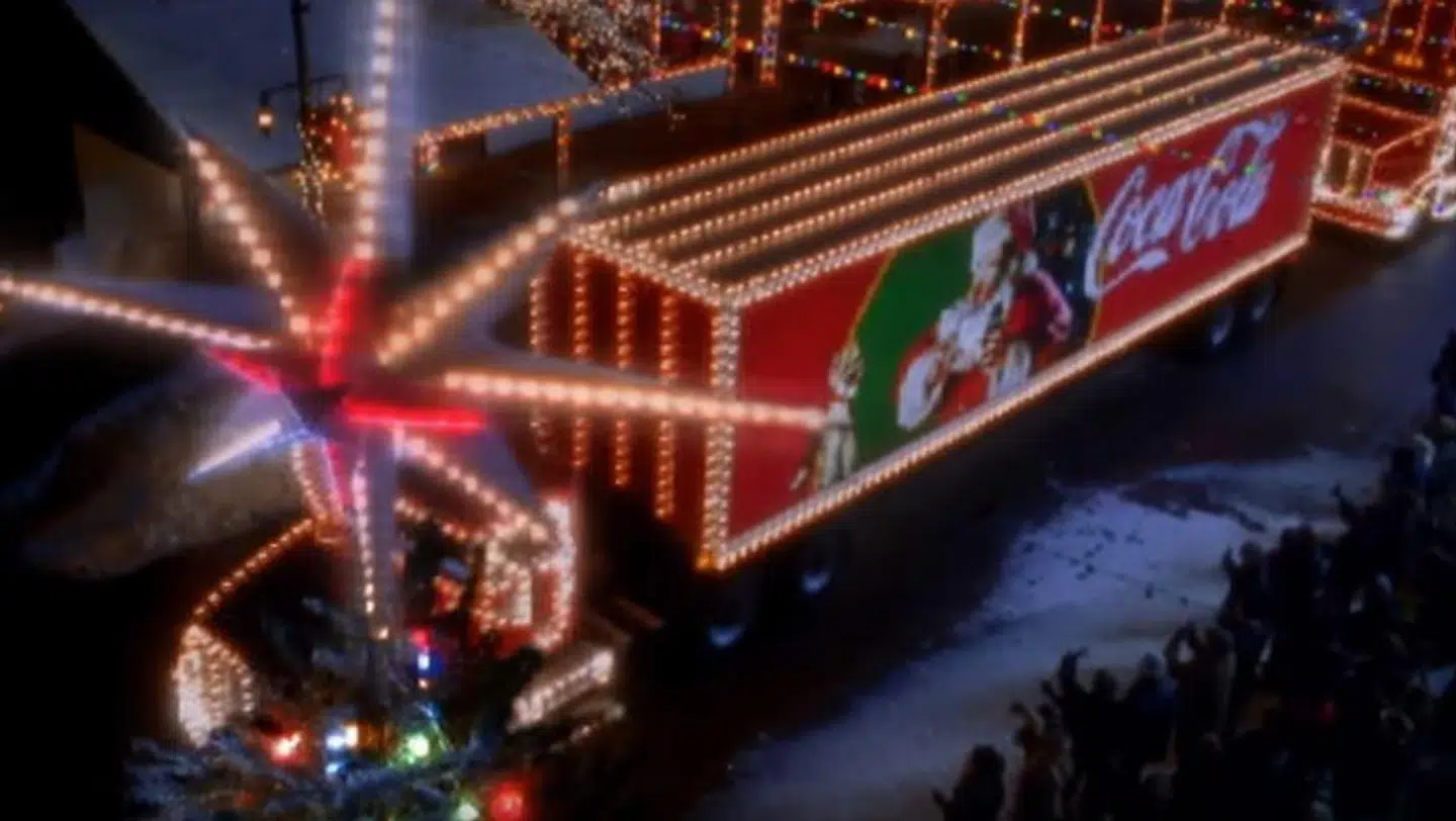 Screenshot fra Coca-Colas gamle reklame.
