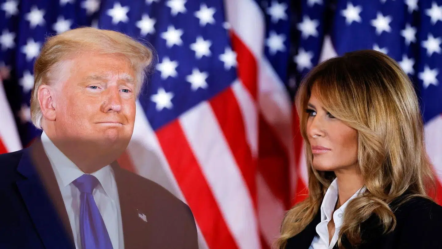 Donald og Melania Trump.