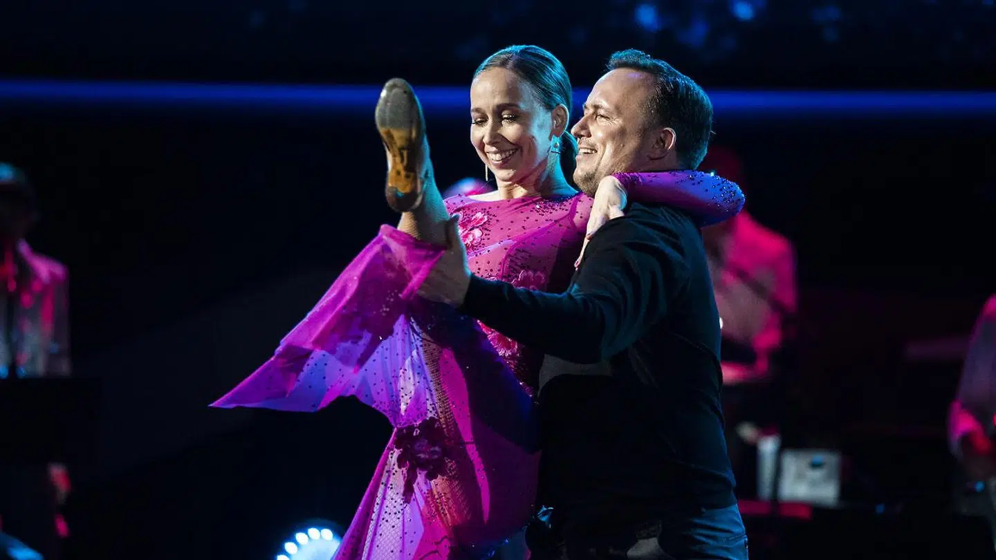 Merethe Mærkedahl og Thomas Evers Poulsen fik 35 point for deres rumba.
