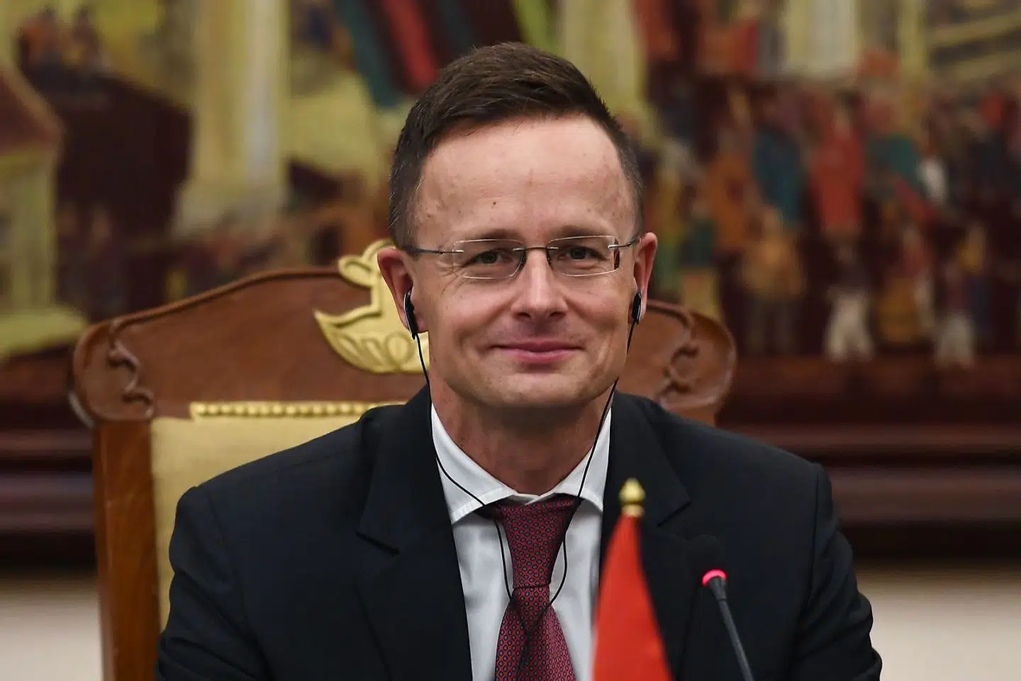 Ungarns udenrigasminister, Peter Szijjarto, fotograferet under et møde i Hanoi. (Arkivfoto).