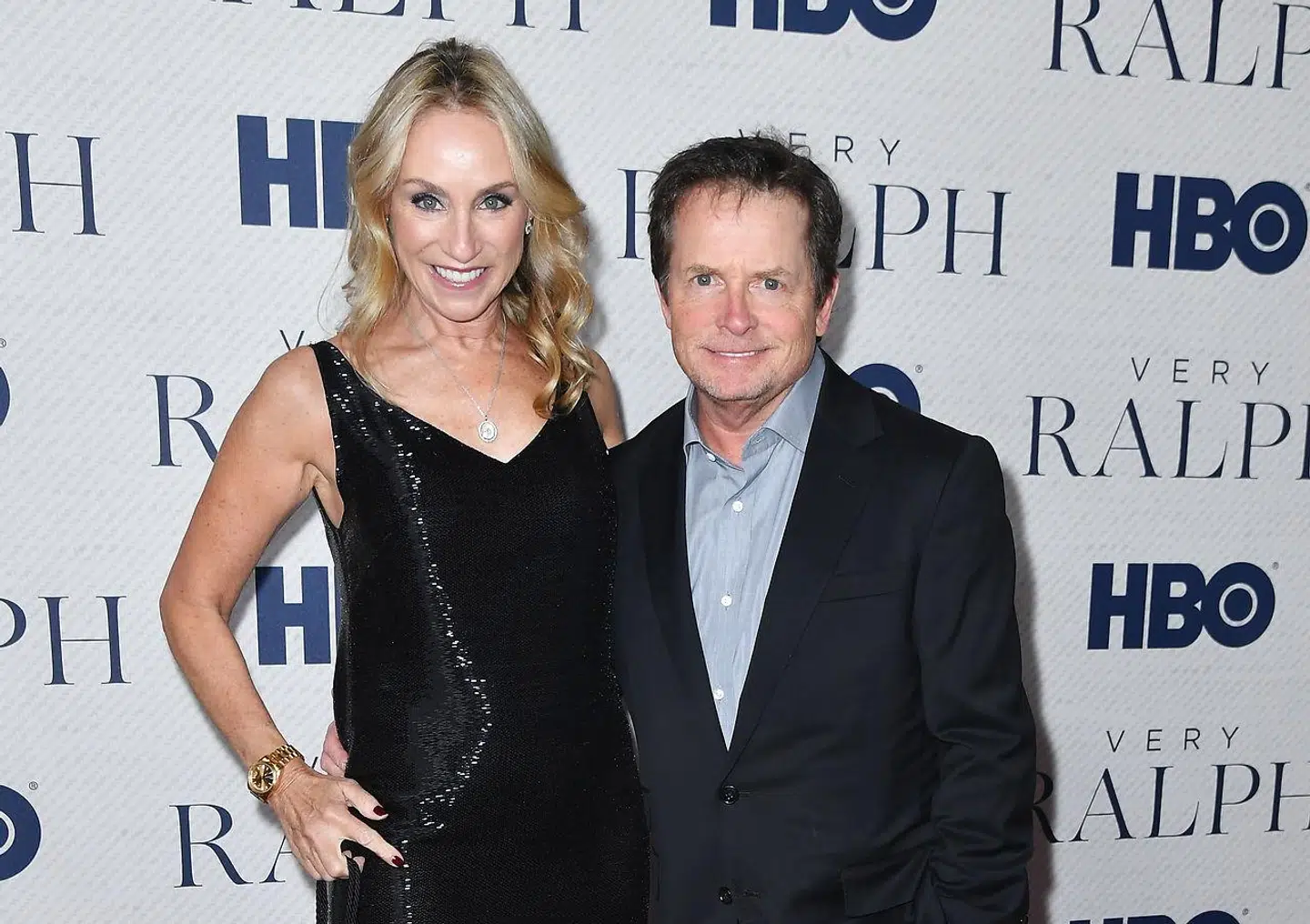 Michael J- Fox med sin kone Trcy Pollan.