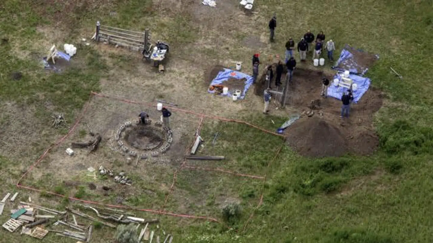 Her blev børnene fundet. Foto: Police