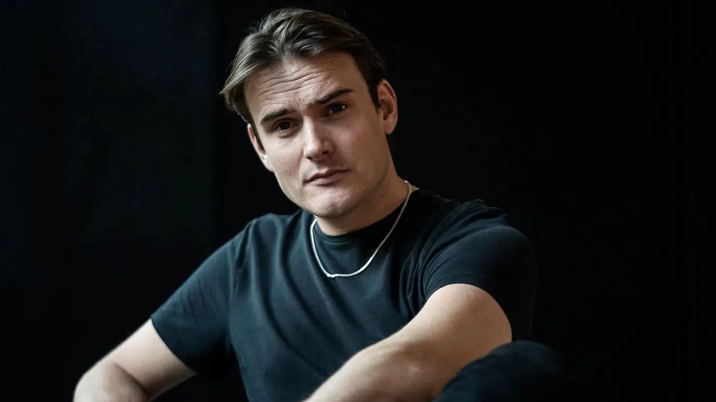 Kasper Dalsgaard under pressemødet på Sygeplejeskolen III i Valby 19. oktober 2020. En skuespiller, der er glad for at være blevet far.