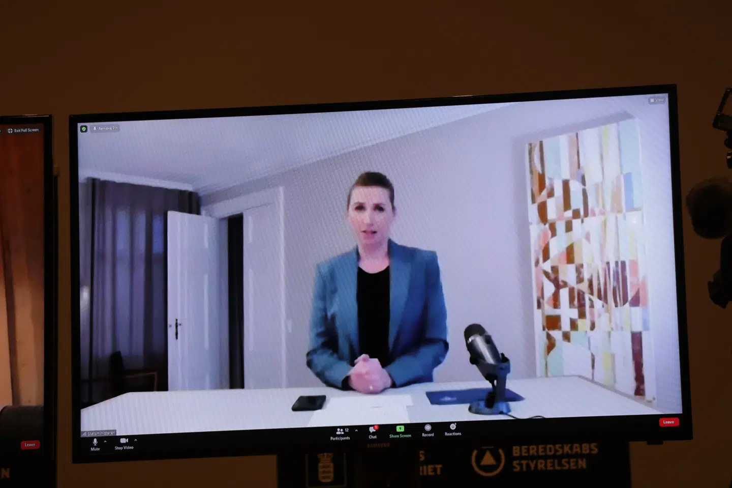 Mette Frederiksen fortæller på pressemøde, at alle landets mink skal aflives. Olafur Steinar Gestsson/Ritzau Scanpix