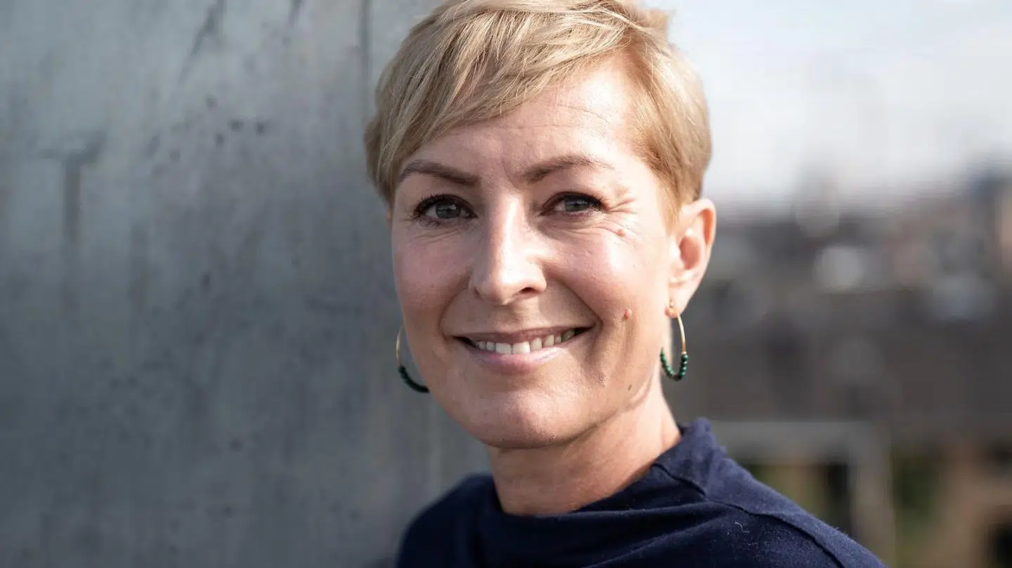 Journalist og studievært Cecilie Beck fotograferet i sin lejlighed i København den 22. september 2020.