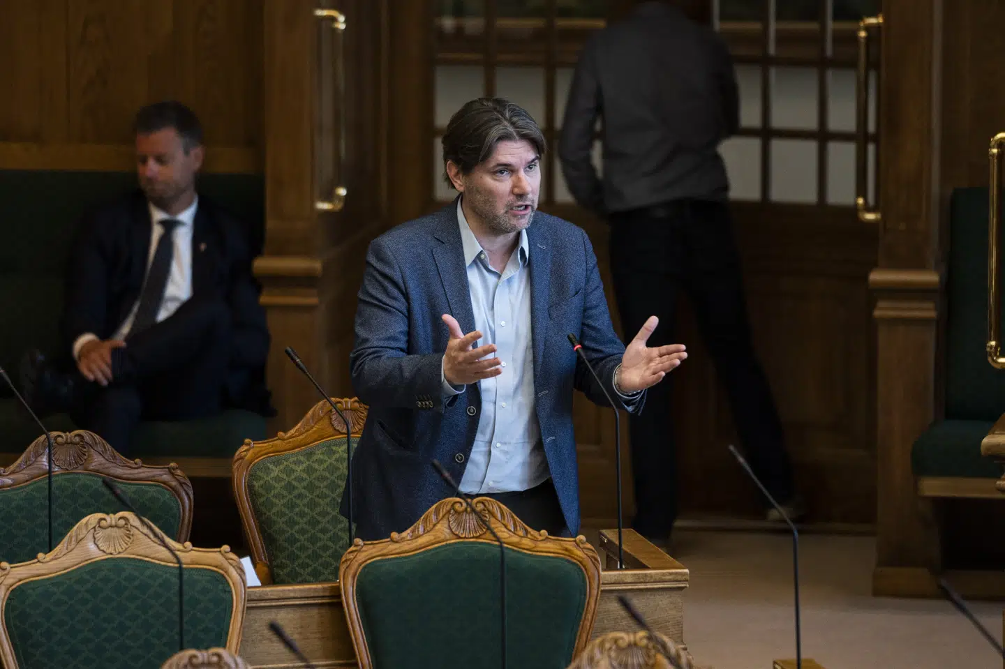Venstres Mads Fuglede er smittet med coronavirus. (Arkivfoto) Martin Sylvest/Ritzau Scanpix