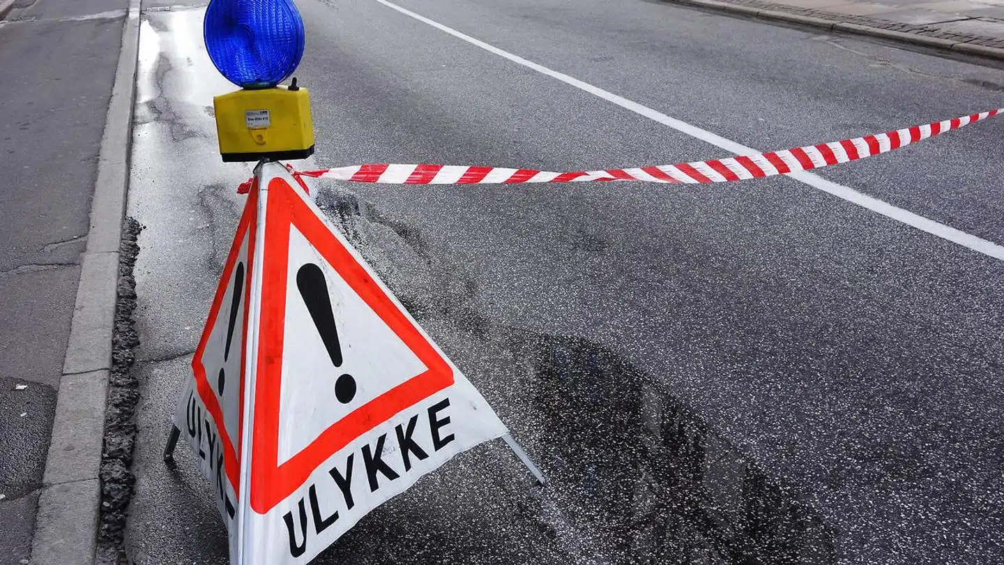 Ulykke skete på Rimmens Allé i Frederikshavn.